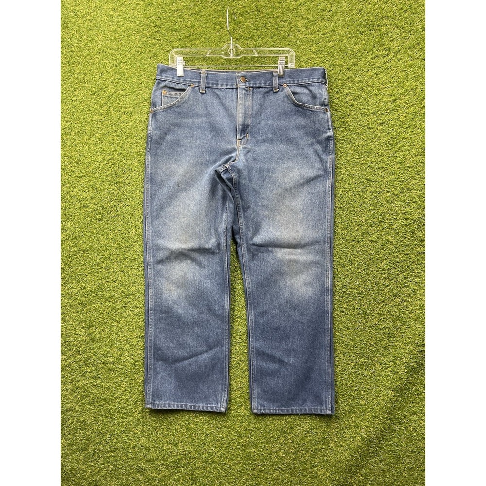 Vintage Big Mac Jeans Mens 36x28 Straight Leg Work Union Made Medium Wash 80s